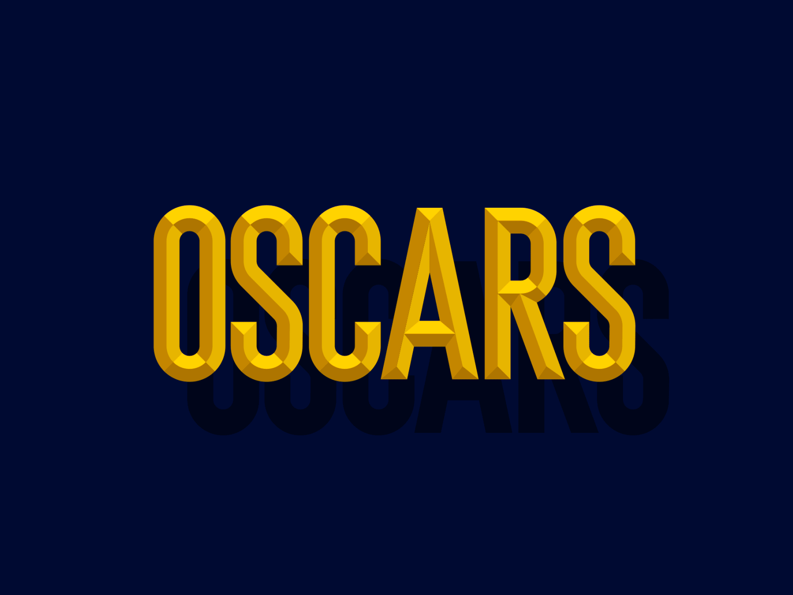 Oscars 🏆 animation award branding character design flat icon illustration mograph motion shine typography