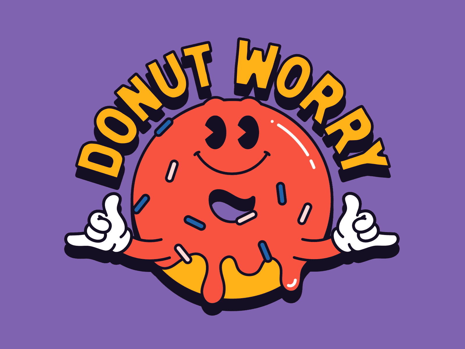DONUT WORRY 🍩 by Mat Voyce on Dribbble