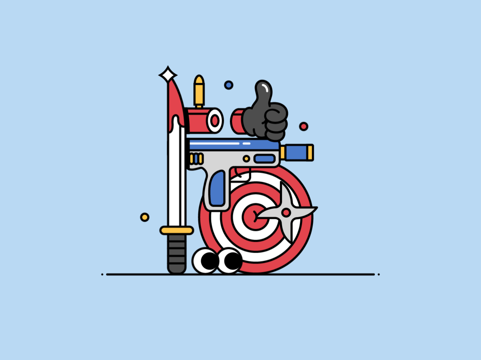 D is for Deadpool ⚔️ 🩸 36 days of type 36daysoftype animation deadpool icon illustration logo loop motion shadow simple typography