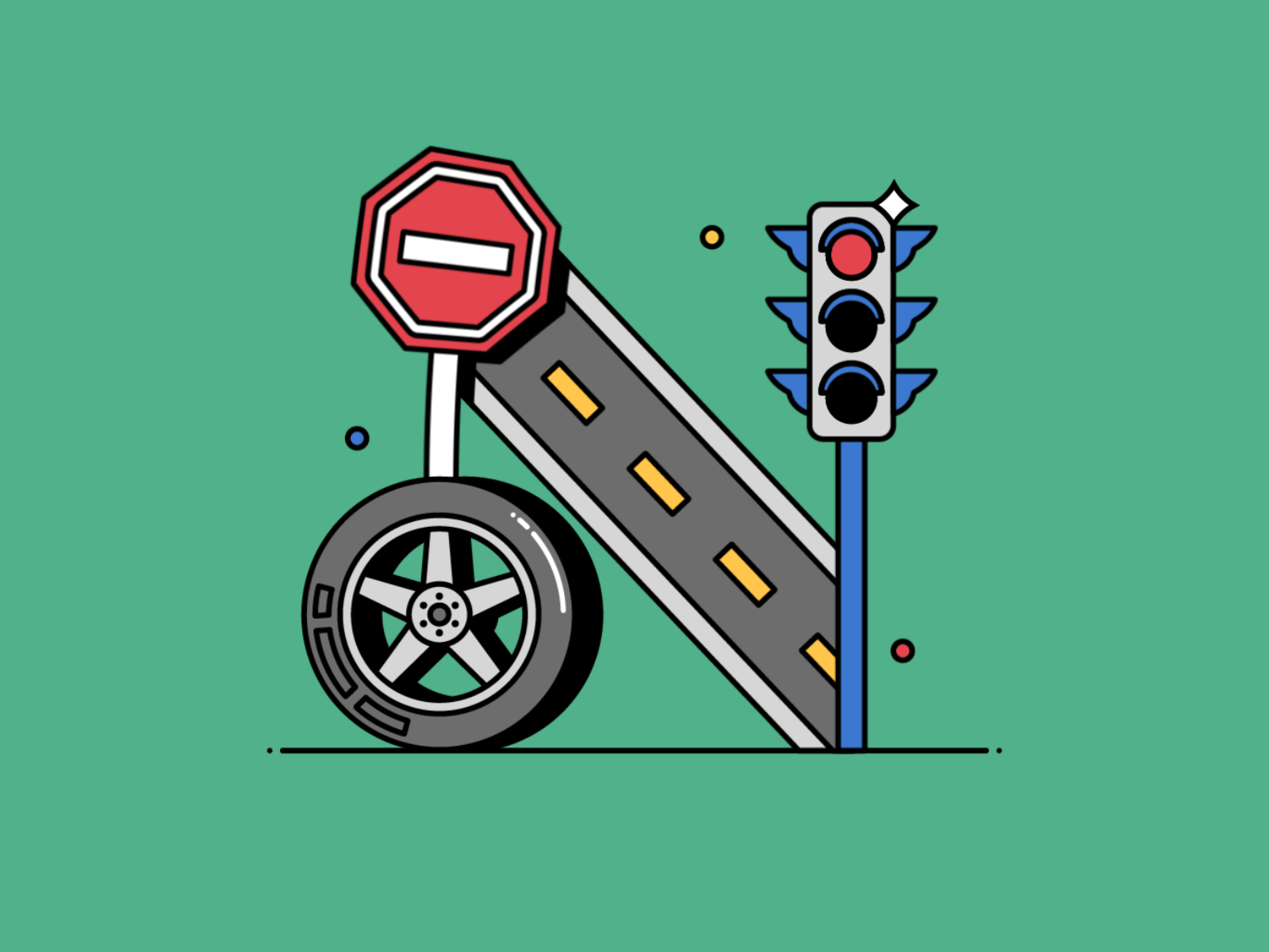 N is for Need for Speed 🚘🚨🚦🚧 36 days of type animation car character drive icon illustration logo loop motion simple typography