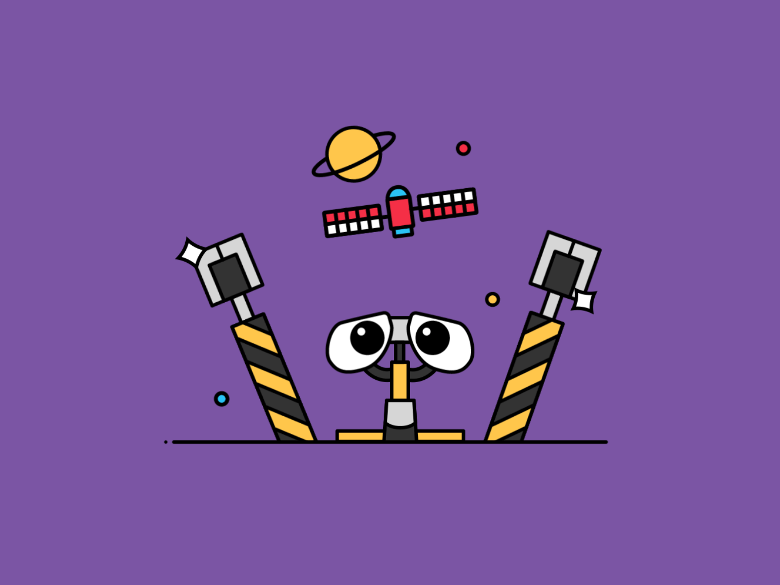 W is for Wall-e 🤖 🪐 🌱 36 days of type animation character disney illustration logo motion planet robot shadow typography wall e