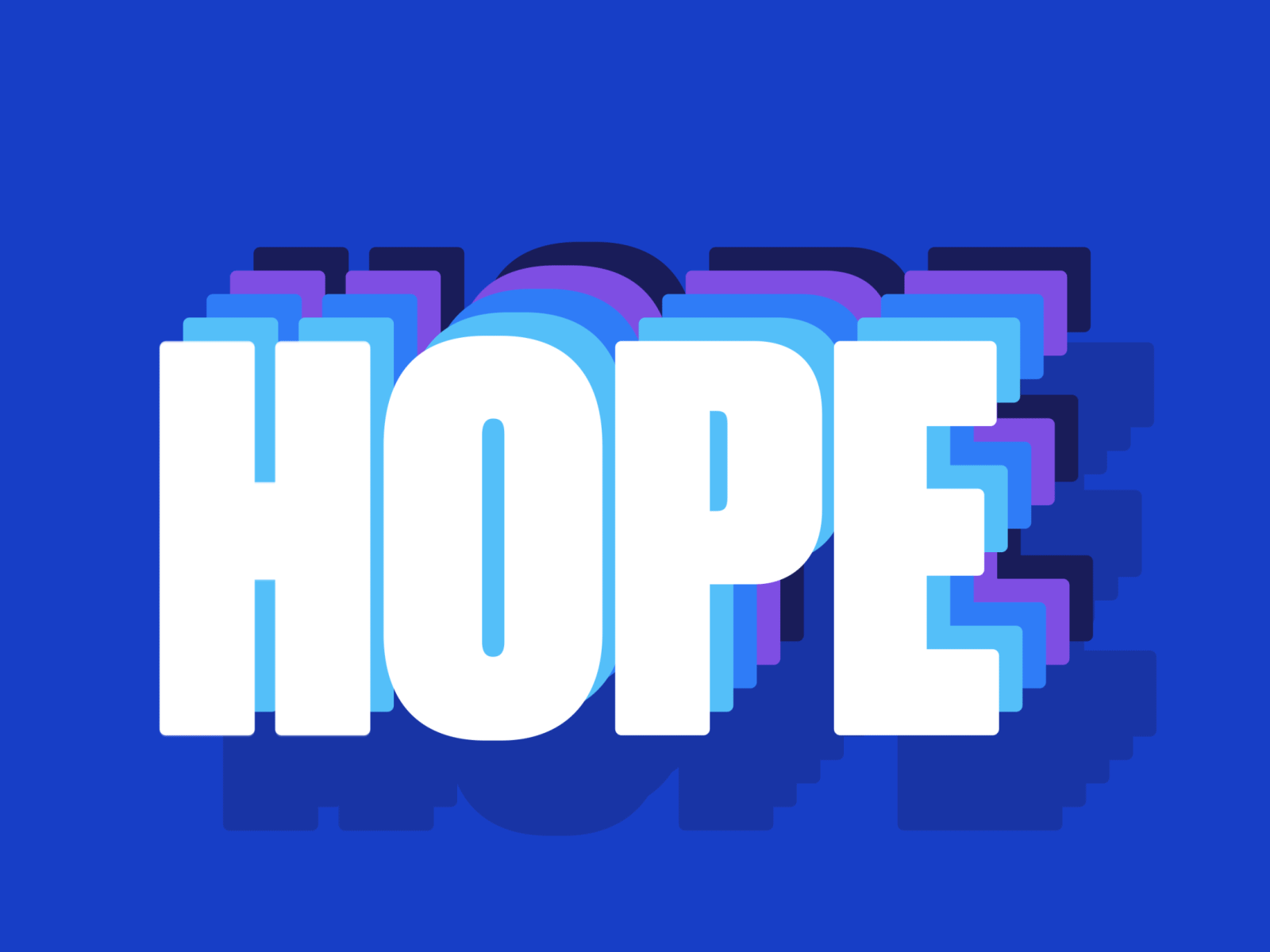 Hope animation character flat hope icon illustration logo loop motion shadow simple typography