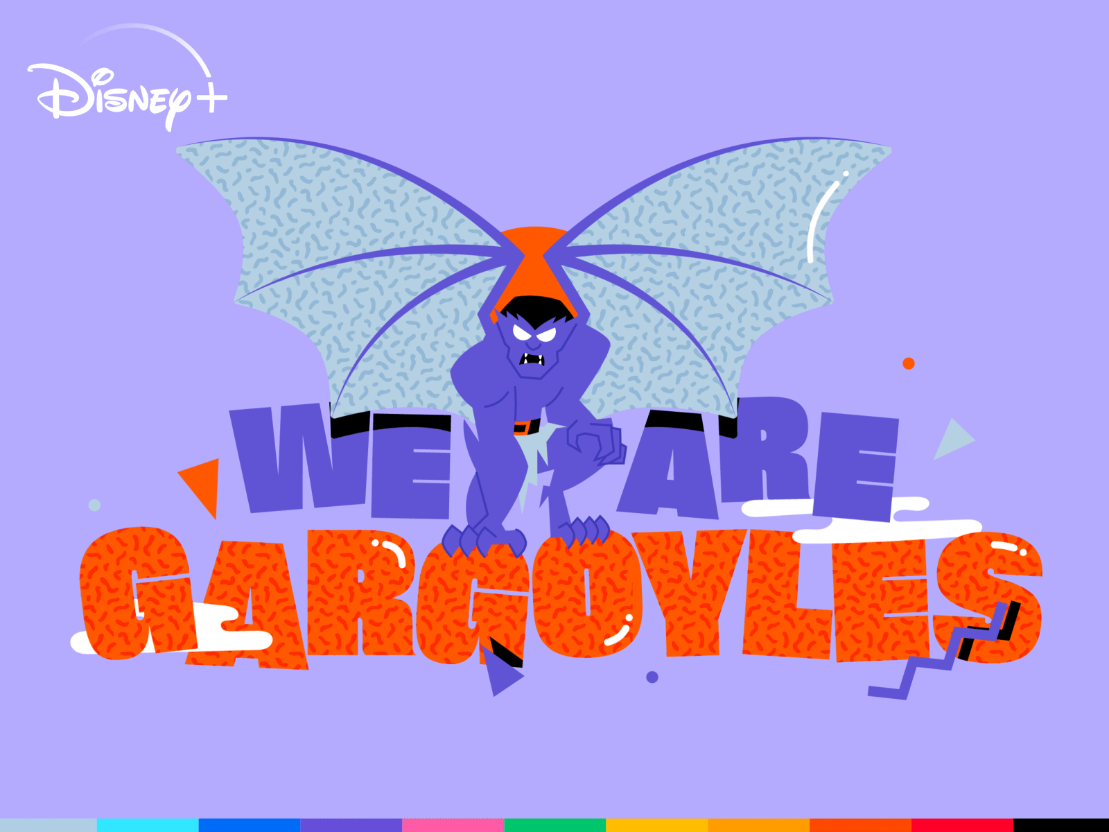GARGOYLES 🦇 animation character character design disney gargoyles icon illustration logo loop motion shadow typography