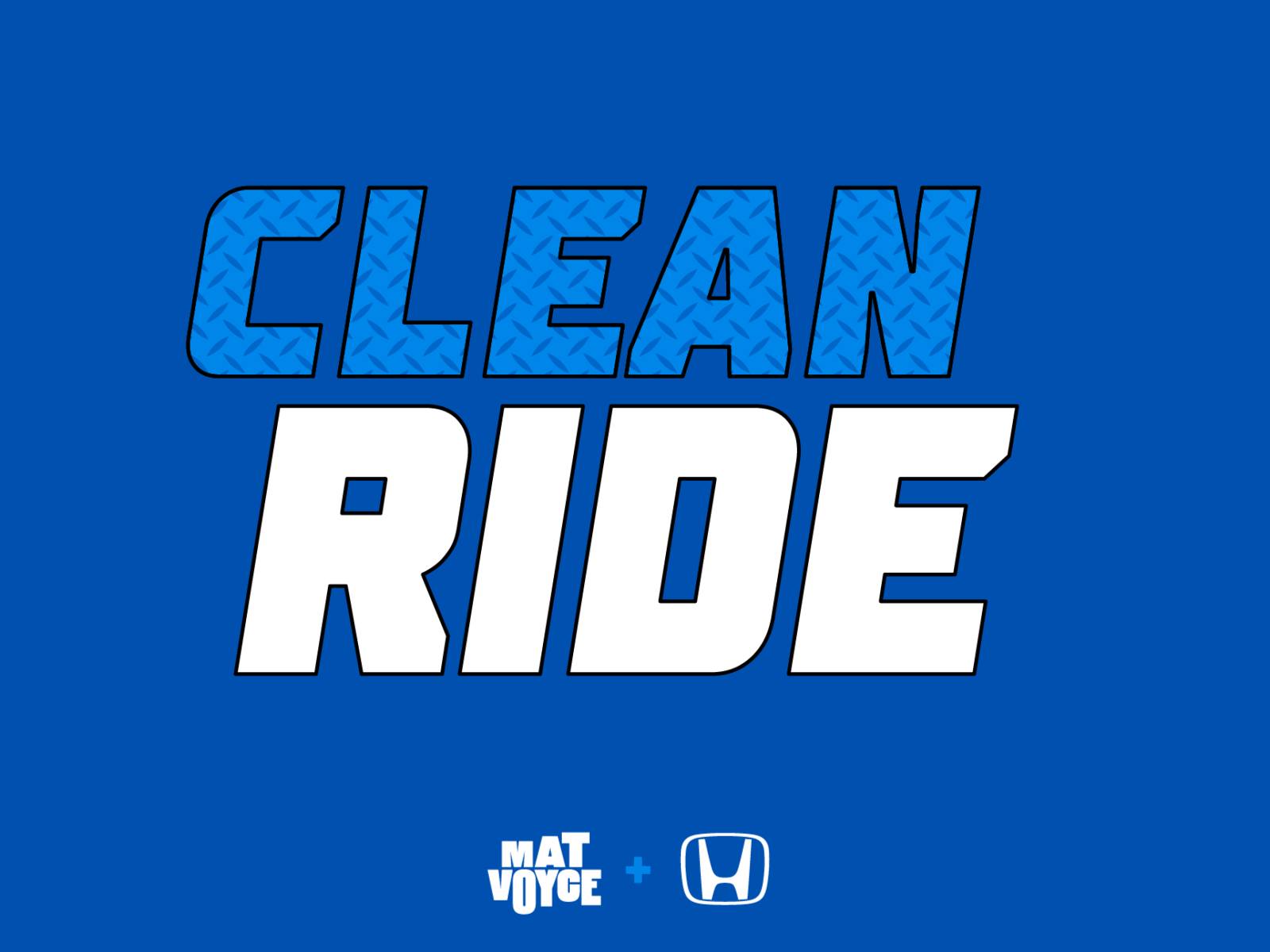 Clean Ride animation character clean honda icon illustration logo loop motion shadow shine typography