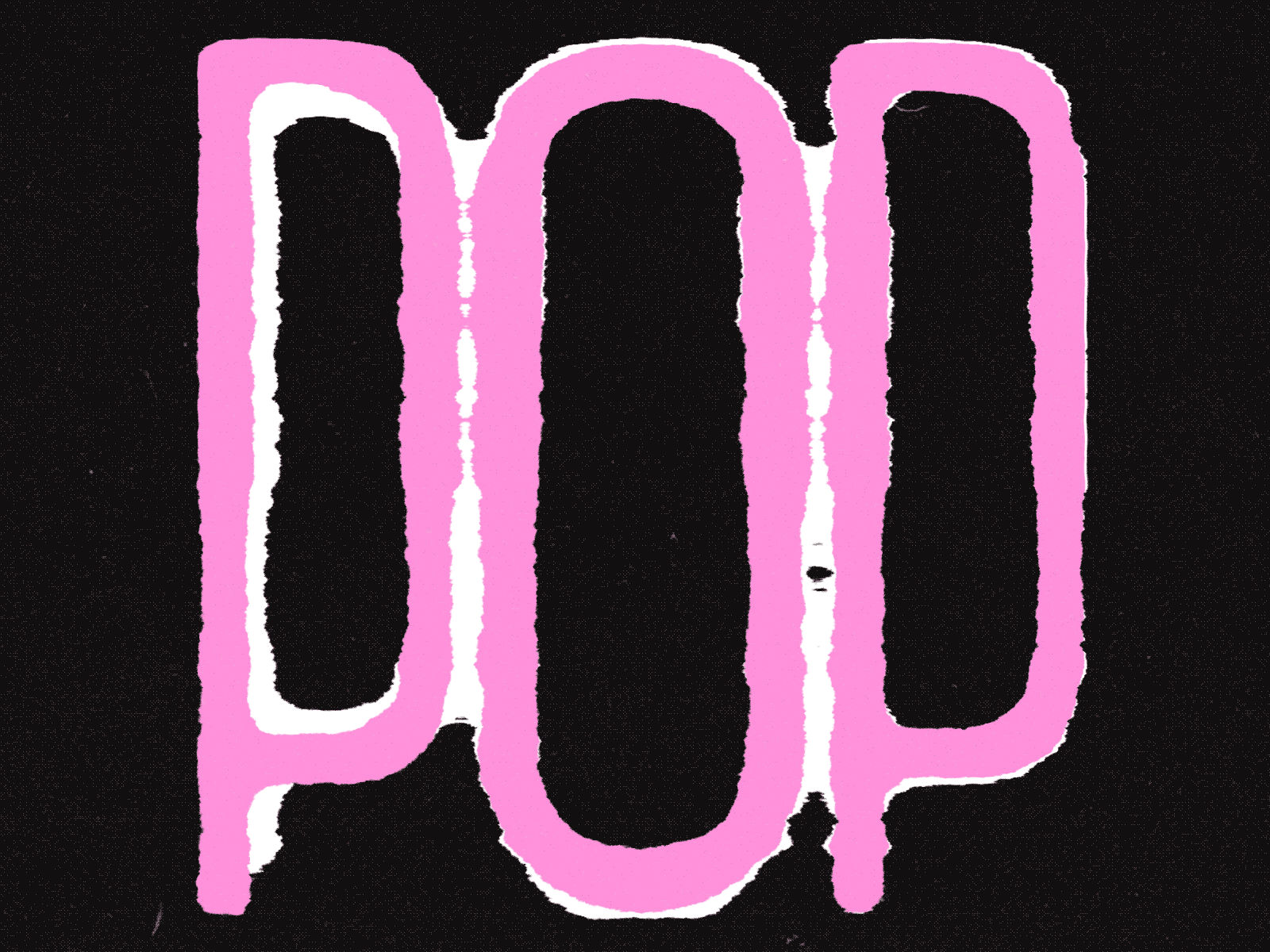 POP animation bubblegum design icon illustration kinetic typography logo loop motion pop typography vector