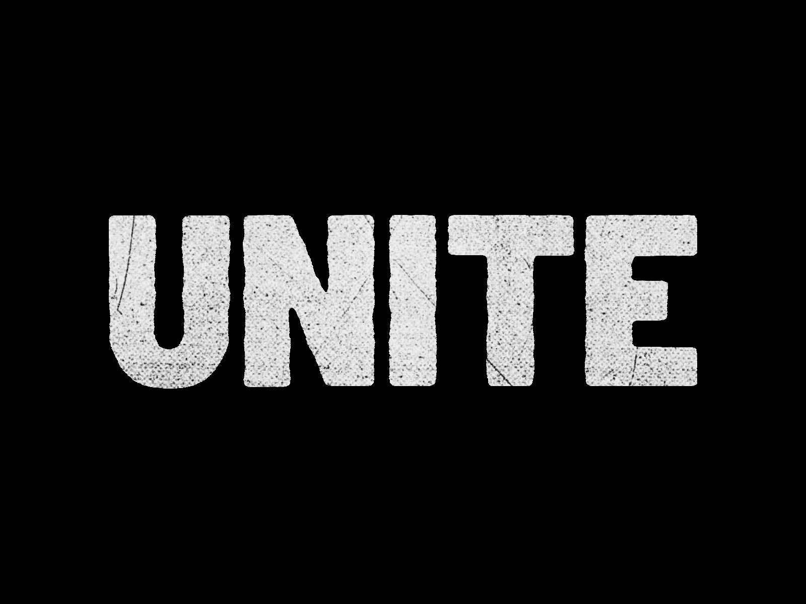 UNITE ✊🏻✊🏼✊🏽✊🏾✊🏿 animation flat icon illustration logo loop motion shadow simple texture typography
