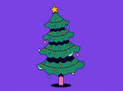 Xmas Tree branding character christmas christmas tree design graphic icon illustration santa shadow simple xmas