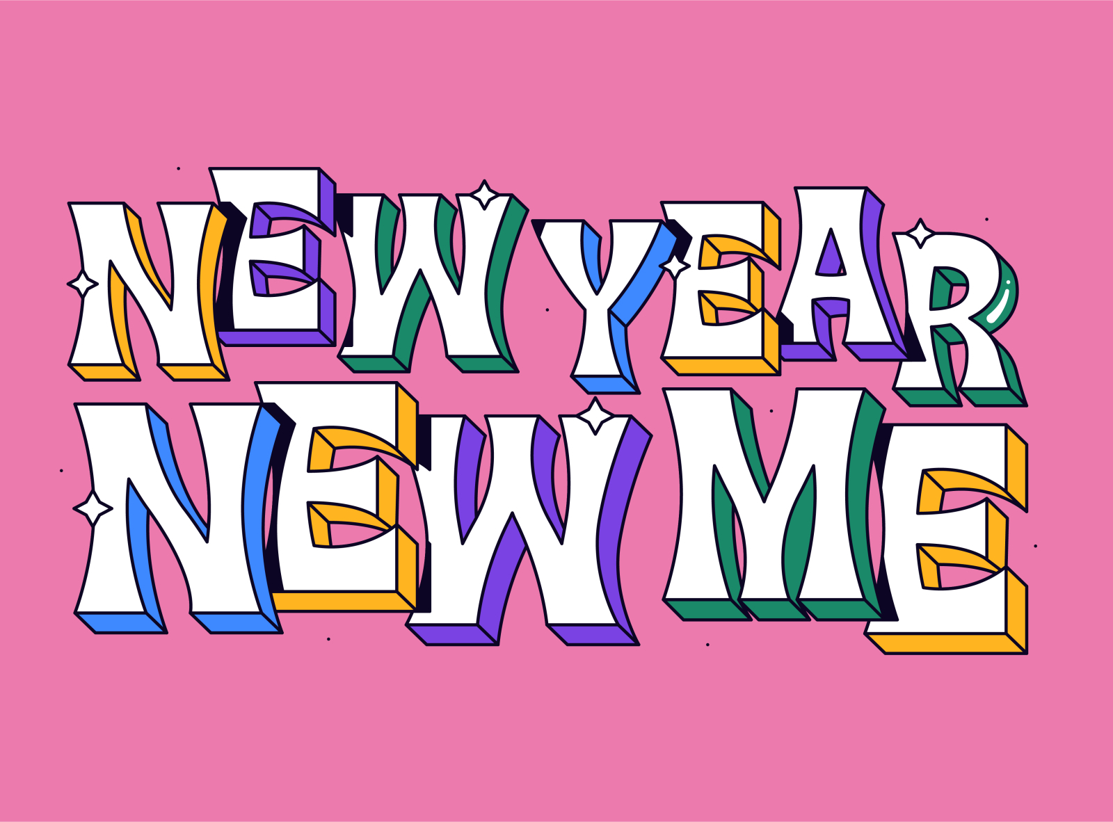 New Year - New Me by Mat Voyce on Dribbble