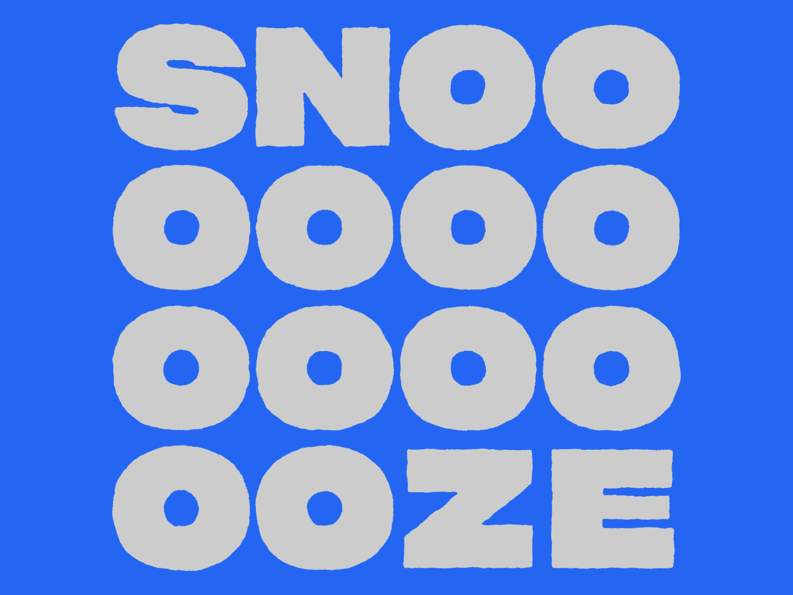 SNOOZE animation branding icon illustration logo loop motion shadow typography vector