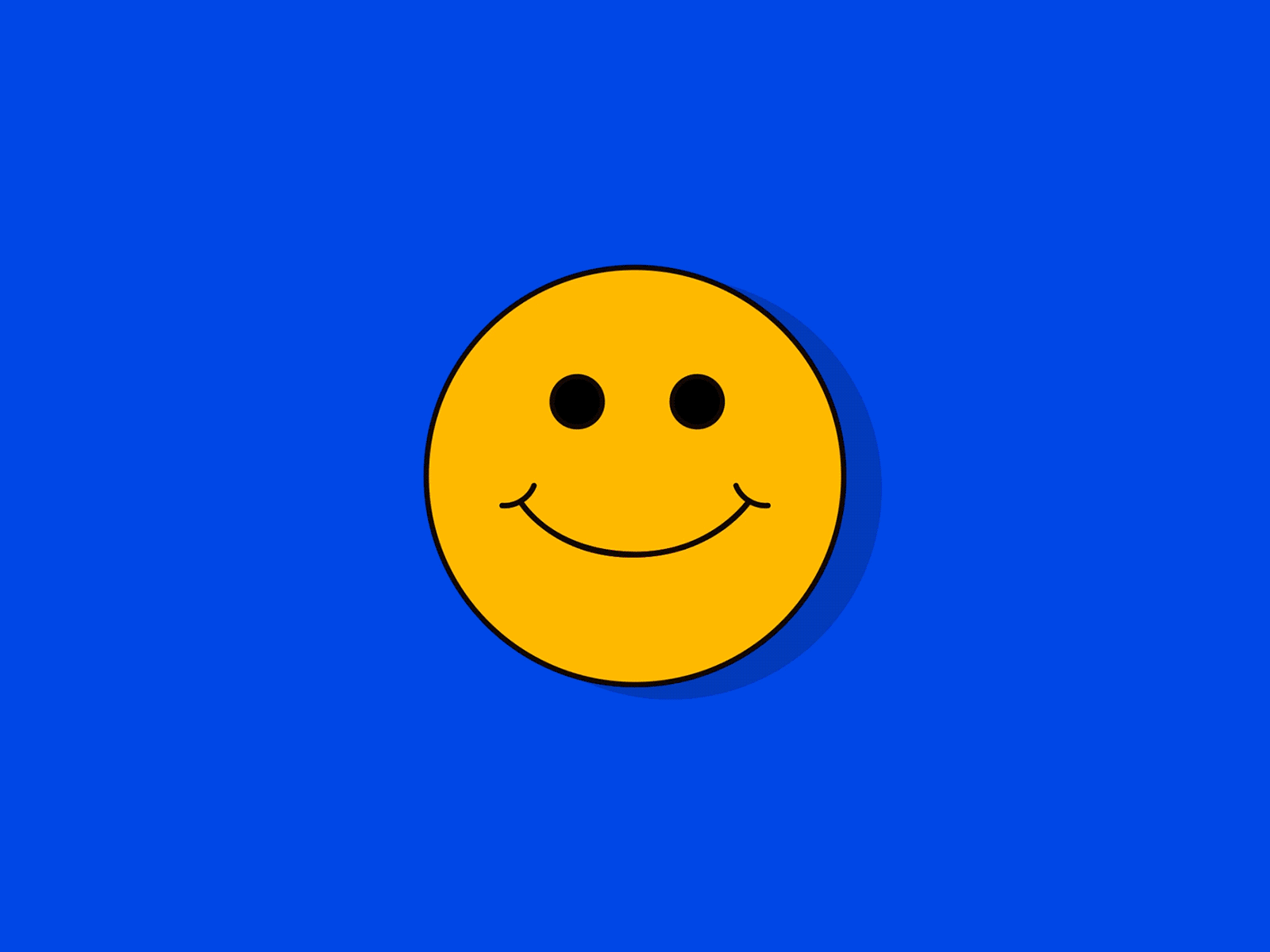SMILE animation branding character emoji icon illustration loop motion shadow smile vector