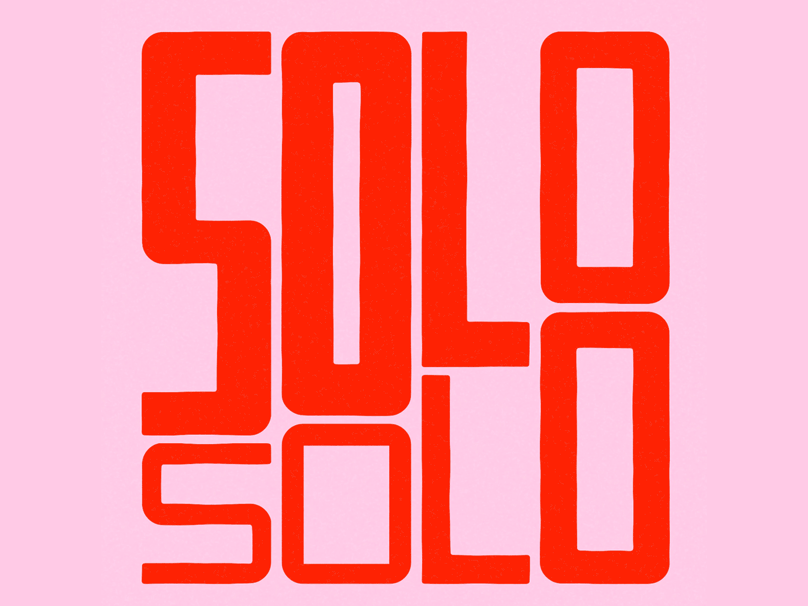 SOLO animation character icon illustration kinetic kinetic type logo loop motion shadow typography