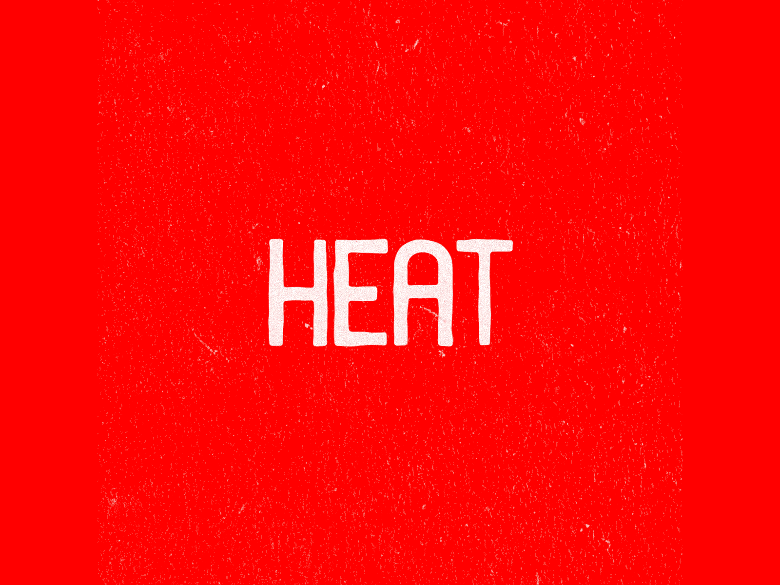 HEAT animation design fire heat icon illustration kinetic lettering logo motion shadow typography