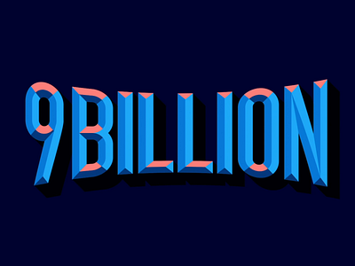 9,000,000,000 animation branding design icon illustration kinetic type logo motion shadow type typography