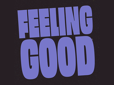 FEELING GOOD animation branding design icon illustration logo motion shadow type typography