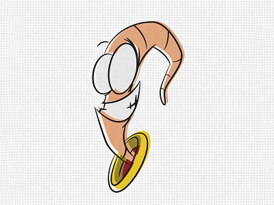 Day 8 - Earthworm Jim - Jim character cult icon idea illustration logo movie nickelodeon offset shapes tv vector