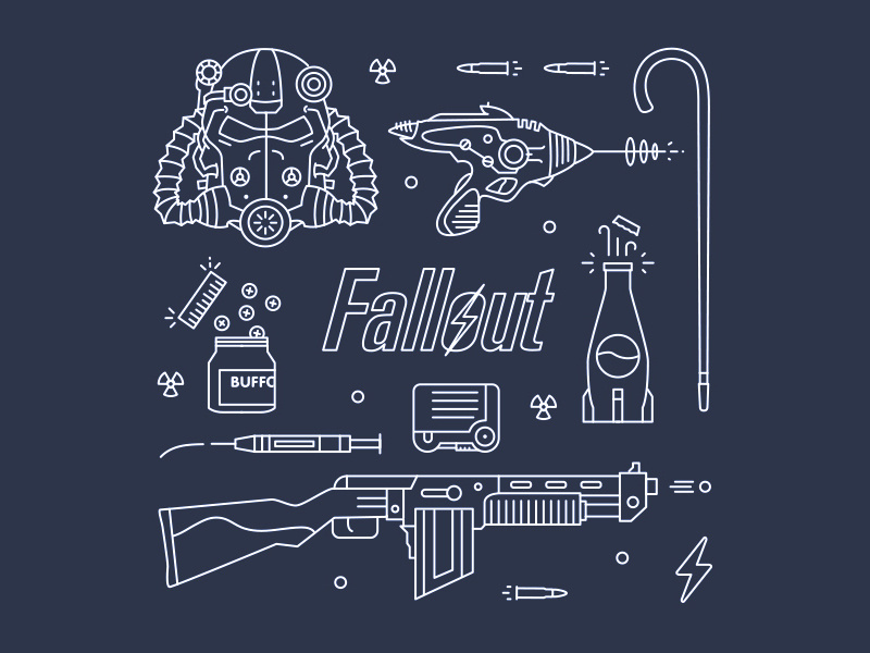 Fallout 4 Icons Vol II by Mat Voyce on Dribbble