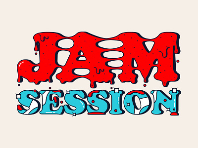Jam Session character detail flat food icon illustration jam logo matvoyce shadow simple typography