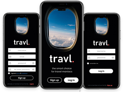 travl UI design