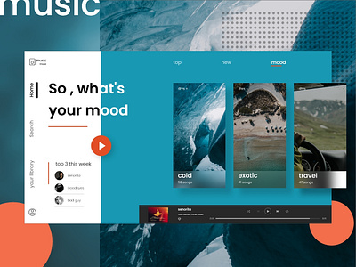 Music Player UI design adobe xd adobexd app clean clean ui design designer designs minimal music music app music player ui uidesign userinterface ux uxdesign