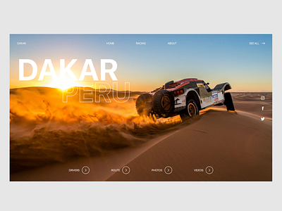 Dakar dakar design rally ui web website