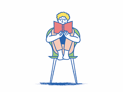 Read a book. N5 illustration