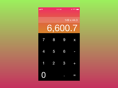 Calculator UI #DailyUI