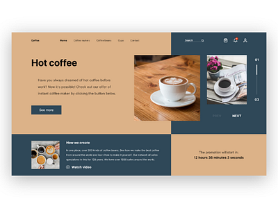 Coffex - website of a cafe