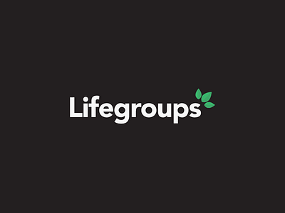 Lifegroups Logo branding gather grow leaves life life groups logo ministry simple