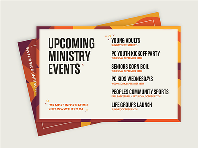 Fall Launch Post Card (WIP) branding church conference events ministry postcard print promotional