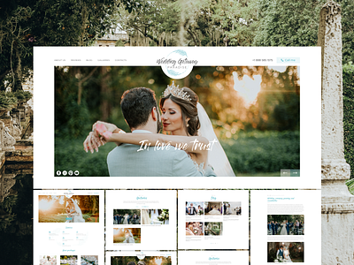 Wedding agency ui ux web webdesign website