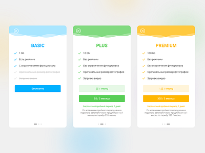 Tariffs for Travel Stories app design mobile app mobile ui uiux