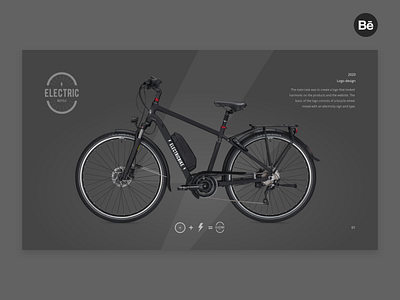 Electric bicycle logo