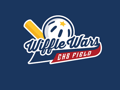 Wiffle Wars logo illustration logo sports tournament