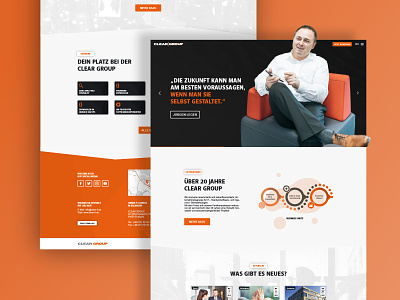 CLEAR GROUP • Web Design brand branding branding design illustration ui web web design webdesign website website design