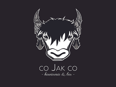 Coffeehouse logo design illustration logo restaurant yak