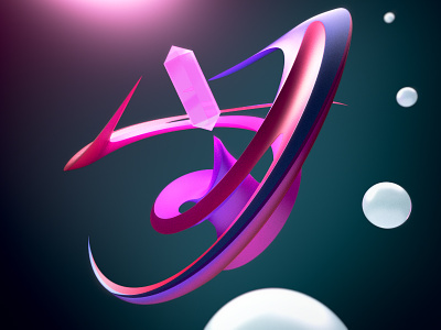Daily #001 3d c4d daily experiment gradients