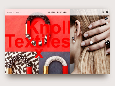 Nds Knoll branding design graphicdesign jewelry shop photography typography ui ux web webdeisgn