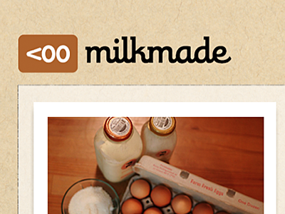 Milkmade Ice Cream branding logo