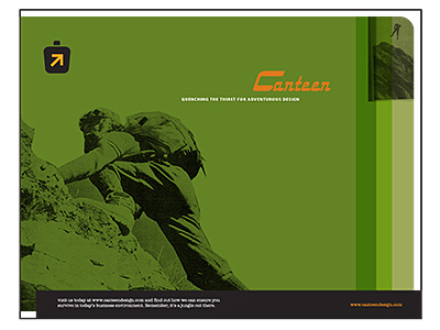 Canteen ad branding logo