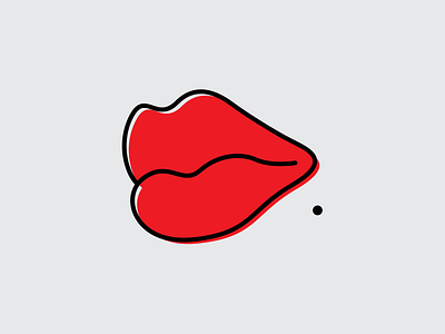 Lips adobe brand branding design iconography illustrator lip lips logo logo design logos simple vector