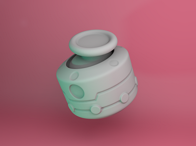 "Joystick" WIP 3d 3d art 3d model brand branding c4d cinema 4d cinema4d controller design joystick model pink render