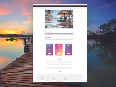 UI IX - Beach Pack Traveling adobe xd colors my portofolio personal work ui ux web design