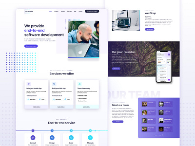 Software House Homepage Design daily 100 challenge dailyui dailyuichallenge design homepage ui landing landingpage software design software development software house ui desgin ui design ui designer ui designers ui ux web uiux web design website website concept website design