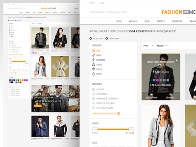 Search listing - ecommerce fashion