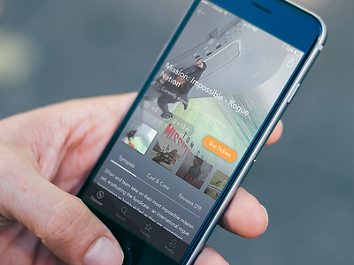 Still exploring... details. ios iphone mobile ui movie reviews share tabs ux