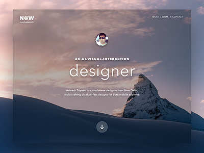 Week 12 - Portfolio Landing design landing page portfolio responsive ui ux website weekly exercise