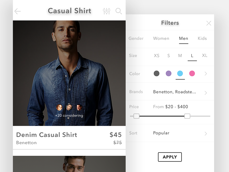 Search Results & Filters by Avinash Tripathi on Dribbble