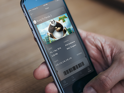 Wolverine - Ticket bookings interaction ios kit mobile app movie ticket ui ux