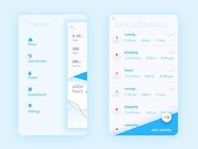 Last activities agency app clean health ios iphone 6 minimal mobile payment ui ui kit ux