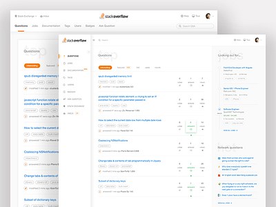 Stackoverflow redesign agency clean concept redesign responsive ui ux web design